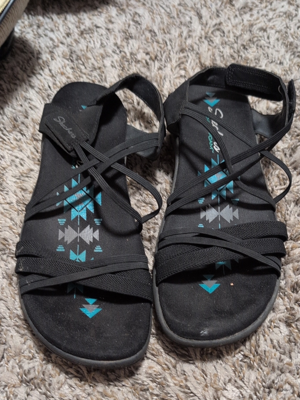 Skechers Women’s Black Strappy Water Sandals